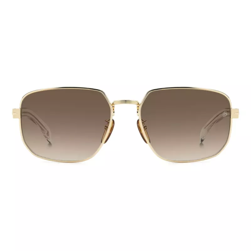 DAVID BECKHAM DB7121GSLOJ Herren eckige Sonnenbrille Havana Braun 60mm