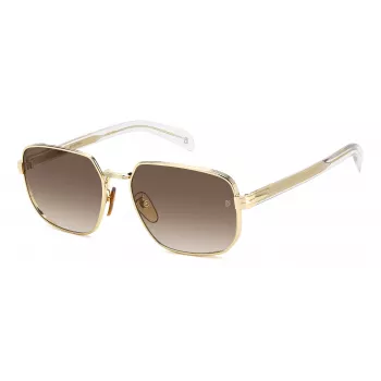 DAVID BECKHAM DB7121GSLOJ Herren eckige Sonnenbrille Havana Braun 60mm