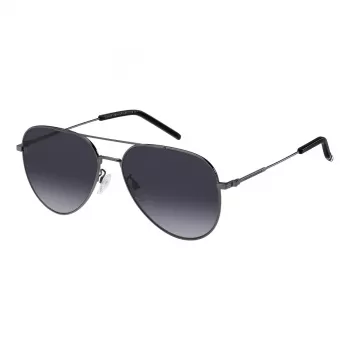 Tommy Hilfiger Herren-Sonnenbrille TH2111GSKJ1 - Schwarzer Rahmen, Graue Gläser, 60/16/150 mm