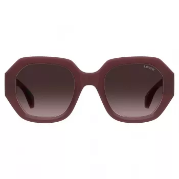 LEVI'S LV-1066-S-LHF Damen Rechteck-Sonnenbrille Havana Braun Gradient 51mm