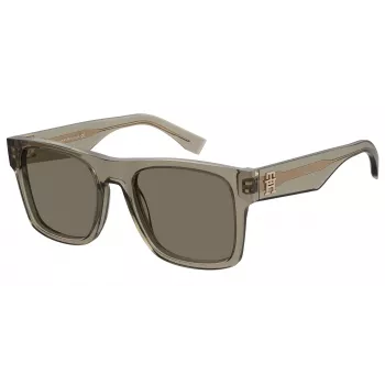 Tommy Hilfiger Damen-Sonnenbrille TH-2118-S-10A Schwarzes Gestell Graue Gläser 53mm
