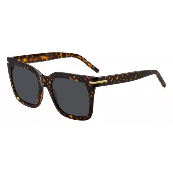 BOSS Damen-Sonnenbrille BOSS1656S2VM Havana Acetat eckiger Rahmen braun getönte Gläser 54mm