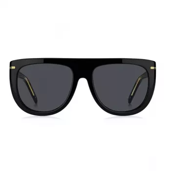 BOSS Damen-Sonnenbrille BOSS1655S807 Square Acetat Schwarz/Grau 56/19/145 mm