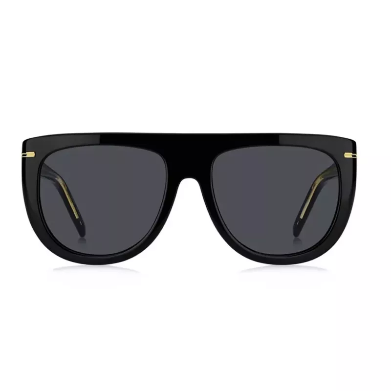 BOSS Damen-Sonnenbrille BOSS1655S807 Square Acetat Schwarz/Grau 56/19/145 mm