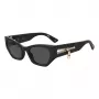 MOSCHINO Damen-Sonnenbrille MOS159-S-807 Butterfly Acetatrahmen Grau Verlaufsgläser 55/21/140 mm UV400