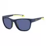 Polaroid Sport PLD7051SFLL Sonnenbrille - Matt Schwarzer Rahmen, Graue Polariserte Gläser - Unisex - 57/19/130 mm