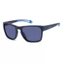 Polaroid Sport PLD7052SFLL Herren Rechteckige Polarisierte Sonnenbrille - Schwarz/Grau 56mm