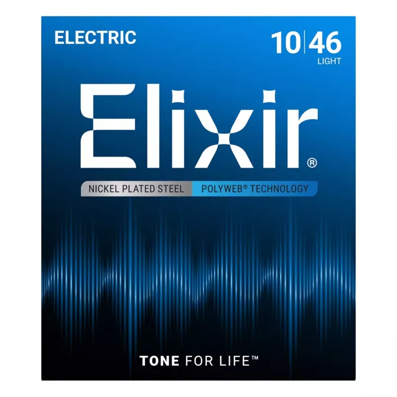 Elixir 12050 Light (10-46) PW E-Gitarrensaiten - Polyweb-Beschichtung