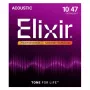 Elixir 16002 NANOWEB Phosphor Bronze Extra Light Akustikgitarrensaiten (10-47)
