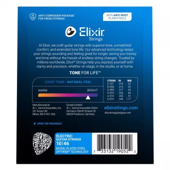 Elixir 19052 Optiweb Light E-Gitarrensaiten (10-46)