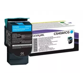 Lexmark C540A1CG Cyan Toner Cartridge - Standard Yield - for C540, C543, C544, C546, X543, X544, X546, X548