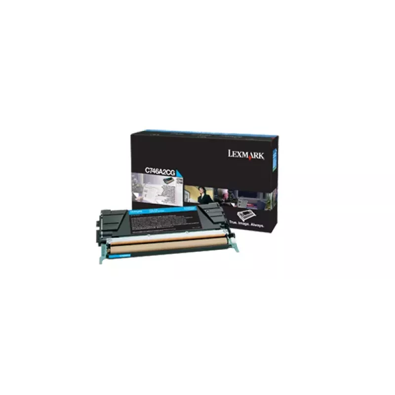 Lexmark Cyan Original Toner Cartridge LCCP (74C0SC0) - 3.000 Seiten