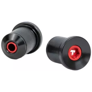 Tilt Bar Ends 22 Size - Schwarz - Nylon-Verbund - Paar