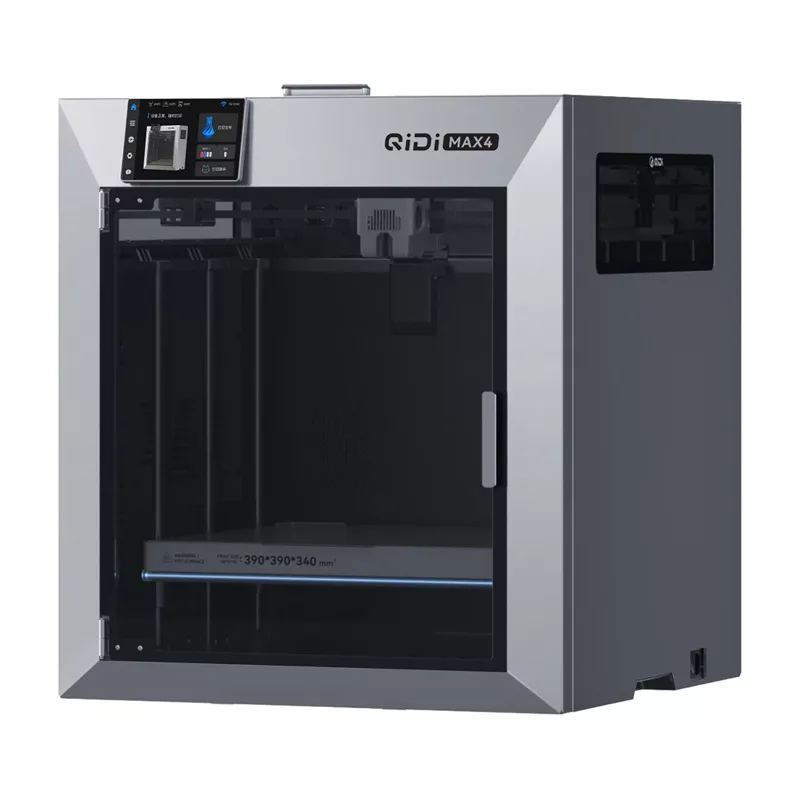 QIDI Max 4 3D-Drucker - Großformat-FDM-3D-Drucker mit 300 mm³ Bauraum, CoreXY, Klipper-Firmware, Direct-Drive-Extruder, automatischem Nivellieren, geschlossener Kammer, Wi-Fi & Ethernet