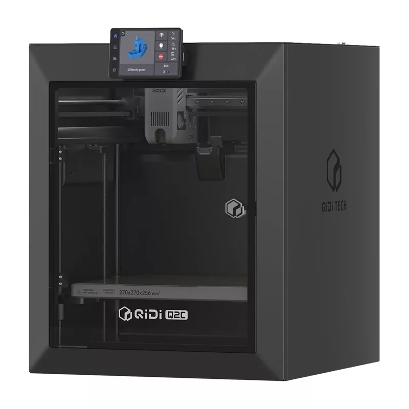 QIDI Q2C 3D-Drucker - Vollständig geschlossener FDM-Drucker mit 200x200x200mm Bauraum, Direct-Drive-Extruder, PEI-Magnetbauplatte, Wi-Fi & Touchscreen