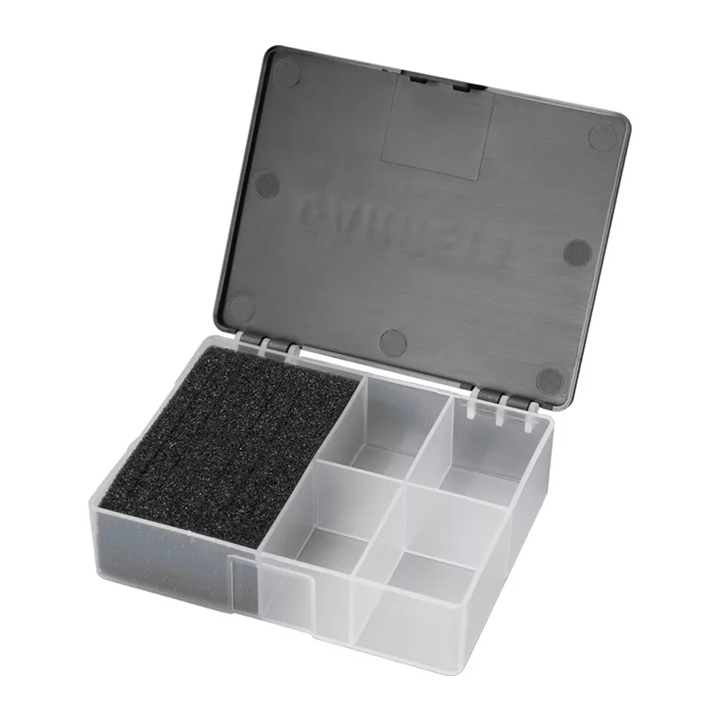 GARRETT Keepers Find Box - Schwarz, 4-Fach Aufbewahrungsbox für Metalldetektorfunde