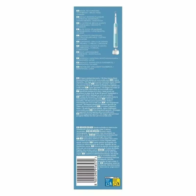 Oral-B Pro Series 1 Elektrische Zahnbürste Karibikblau