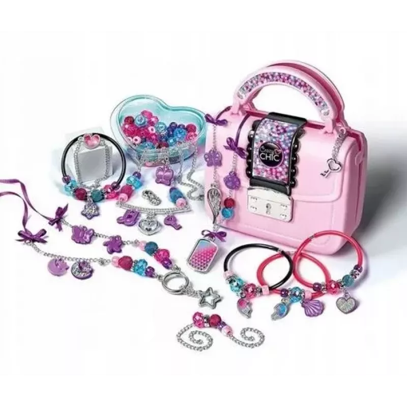 Crazy Chic DIY Set: Crazy Handbag mit Perlen & Armbändern Clementoni 17651