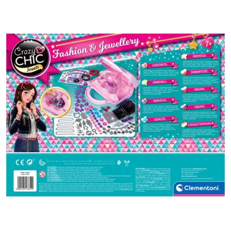 Crazy Chic DIY Set: Crazy Handbag mit Perlen & Armbändern Clementoni 17651