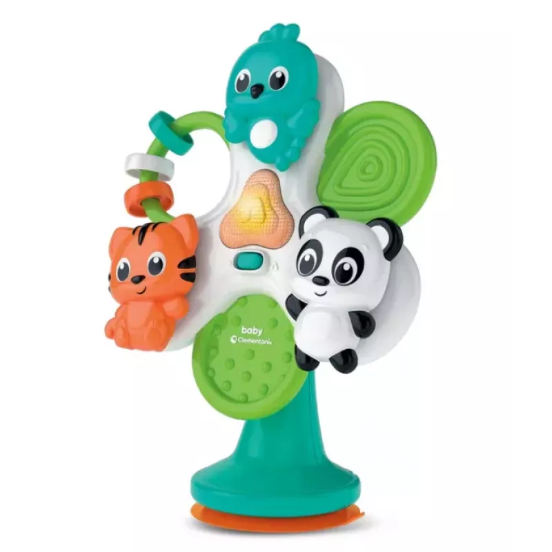 Clementoni Happy Animal Carousel Musical Crib Mobile with Starry Sky Projector