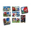 Clementoni Lernspiel-Set Puzzle, Memo & Bauklötze Sonic 28389