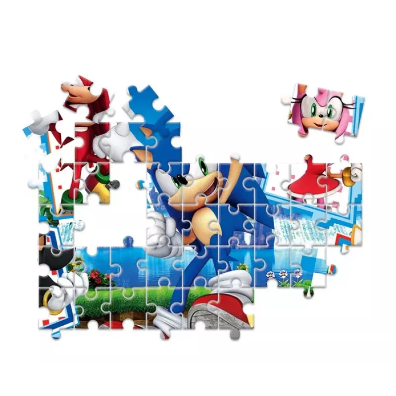 Clementoni Lernspiel-Set Puzzle, Memo & Bauklötze Sonic 28389