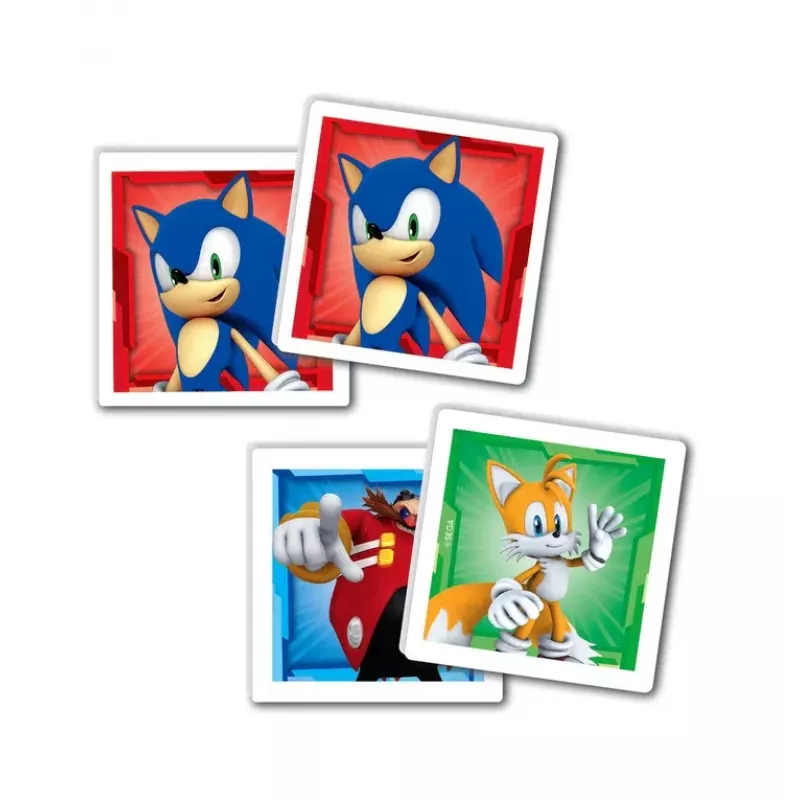 Clementoni Lernspiel-Set Puzzle, Memo & Bauklötze Sonic 28389