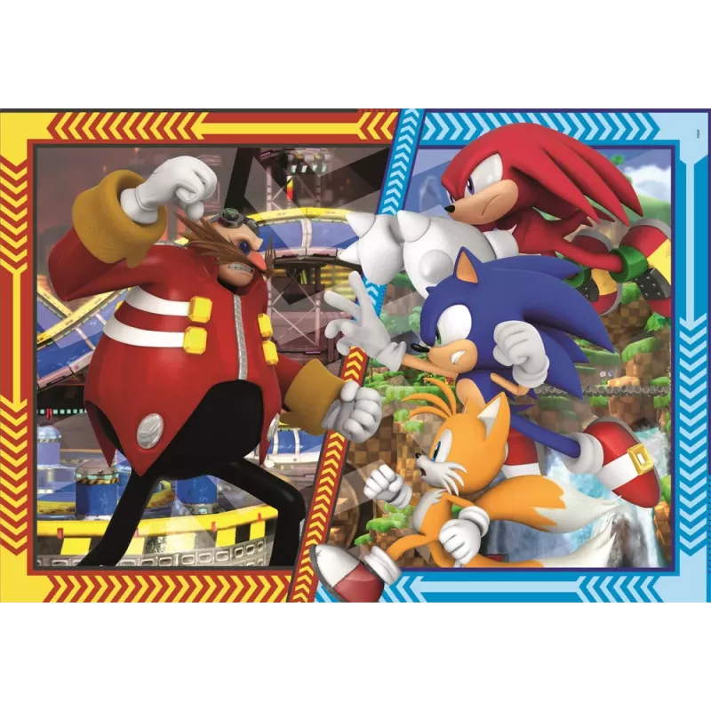 Clementoni 31755 Super Color Puzzle Sonic The Hedgehog 180 Teile