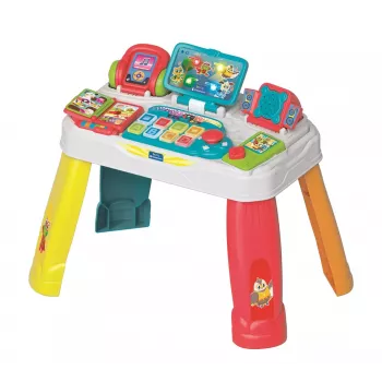 Interaktiver kleiner Gamer-Schreibtisch mit Welpen, Geräuschen und Lichtern, polnische Sprache, Clementoni 50385