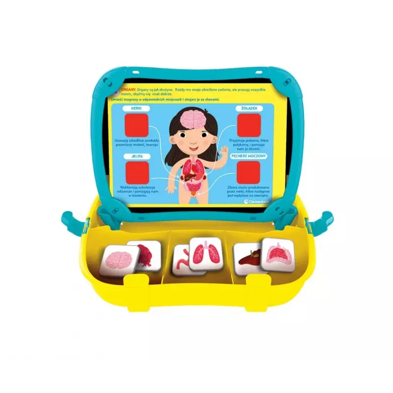 Magnetischer Arztkoffer zum spielerischen Lernen, polnische Sprache, Clementoni 50393