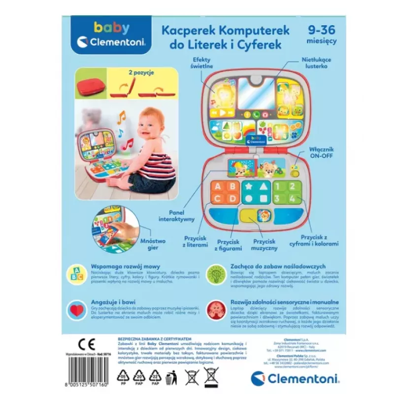 Interaktiver Laptop “Little Kasper” (polnische Sprache) Clementoni 28269