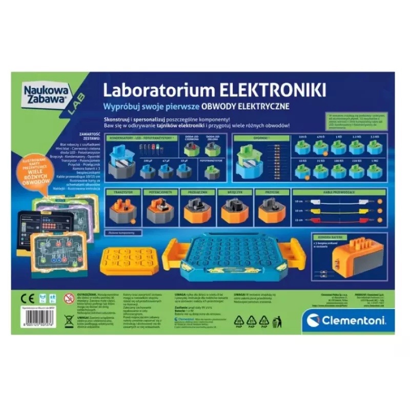 Clementoni Science Fun Elektroniklabor Polnische Sprache 21284