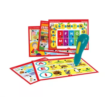 Clementoni Sprechender Stift 500 Fragen Buchstaben und Wörter Spielend Lernen Polnische Sprache 50780