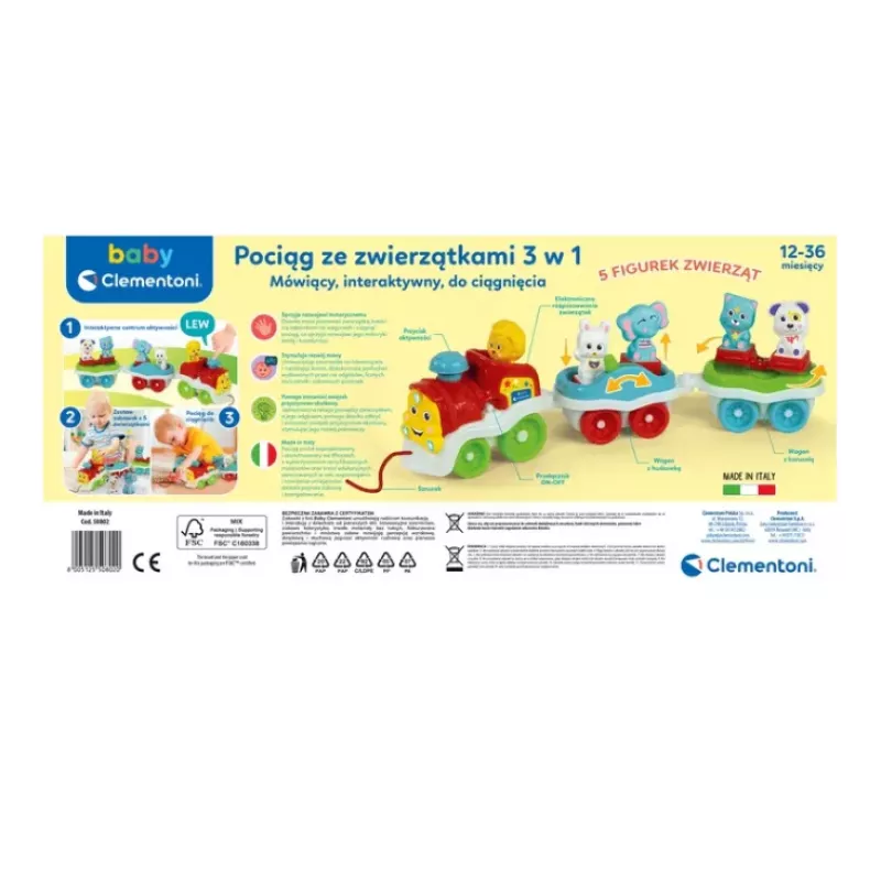 Clementoni Interaktiver Tierzug Polnische Sprache 50802