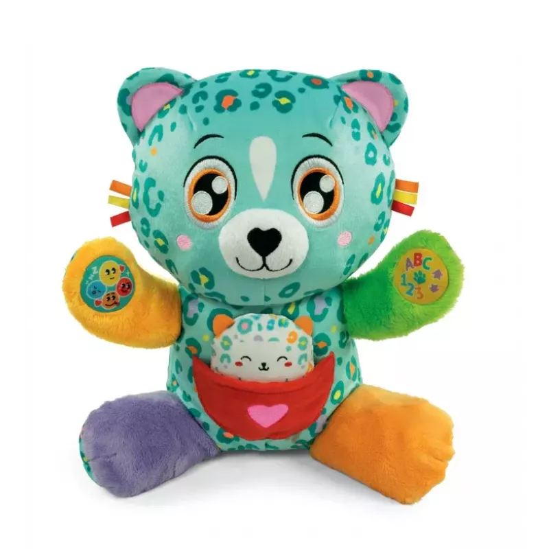Interaktives Plüschtier Sweet Leopards Fürsorgliche Mama Chita Polnische Sprache Clementoni 50935