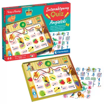 Clementoni Quizzy Interaktives elektronisches Quiz Lernspiel Englisch Polnisch 50943