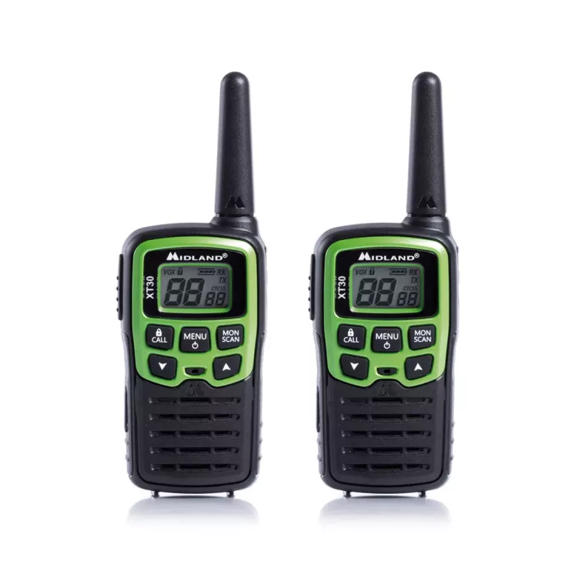 Midland XT30 2x PMR446 Funkgeräte-Set Grün