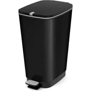 KETER Abfalleimer mit Pedal 60L Schwarz