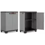 KETER Werkzeugschrank mit Einlegeböden STILO 68x39x90cm Grau/Schwarz