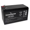 TECNOWARE 12V 9Ah versiegelte Blei-Säure-Batterie mit Faston 6,3mm Anschlüssen