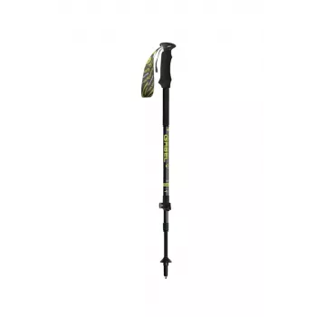 Escape Poles Carbon XT Tour ai GABEL - 3-teiliger Carbon-Trekkingstock, 66-142 cm, 218 g, Schwarz/Rot/Gelb