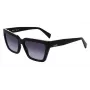 LIU JO Damen Cat-Eye-Sonnenbrille LJ793SR-001 - Schwarzer Rahmen, graue Gläser, 57 mm