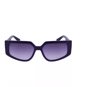 LIU JO Damen LJ801S-510 Sonnenbrille - Schwarzer Rahmen, grau verlaufende Gläser, 55/15/140 mm