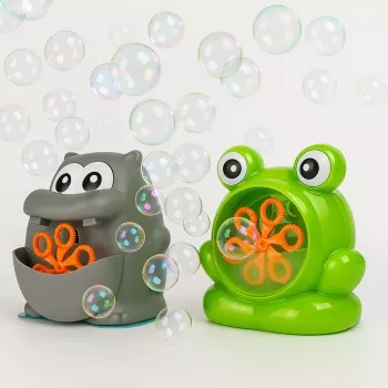 Koala Games G2495 Frosch & Nilpferd Seifenblasenmaschine (Zufällige Farbe)