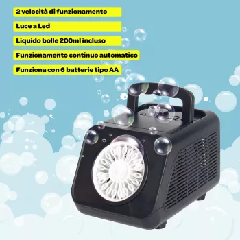 Koala Games G2500 Seifenblasenmaschine - Blau/Grün, batteriebetrieben, hohe Blasenausstoßleistung
