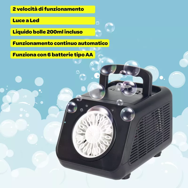 Koala Games G2500 Seifenblasenmaschine - Blau/Grün, batteriebetrieben, hohe Blasenausstoßleistung