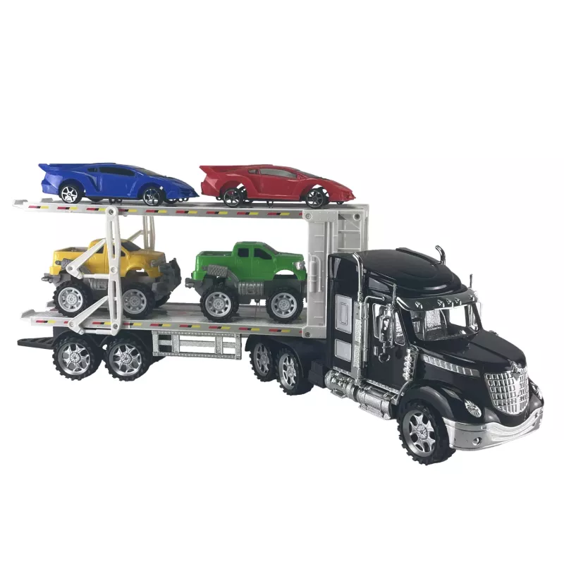 Koala Games G2591 Car Transporter Truck mit 4 Die-Cast Autos