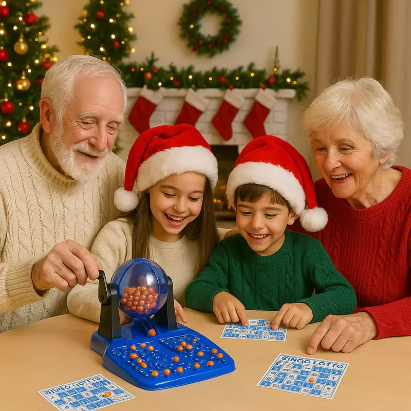 Koala Games G2592 Bingo-Spiel – 75 Kugeln, 48 Karten, 150 Marker, Metallkäfig, Familienspaß