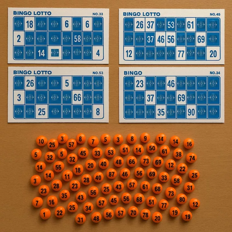 Koala Games G2592 Bingo-Spiel – 75 Kugeln, 48 Karten, 150 Marker, Metallkäfig, Familienspaß