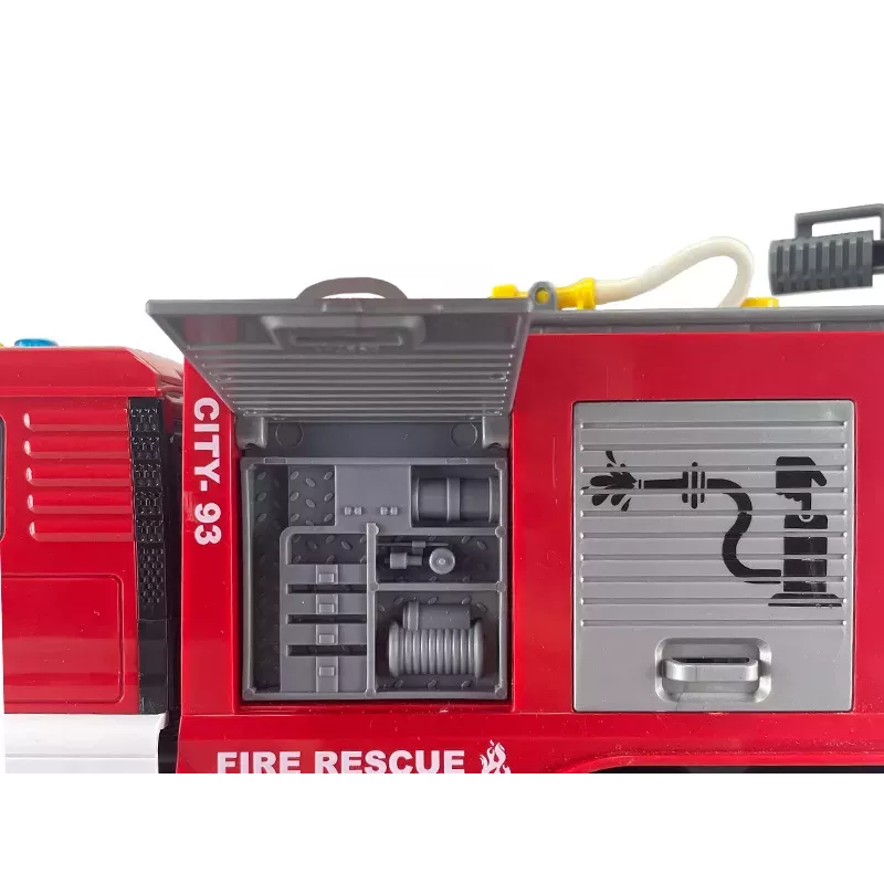 Koala Games G2594 Feuerwehr-Spielzeugauto, reibungsbetrieben, mit Licht und Sound